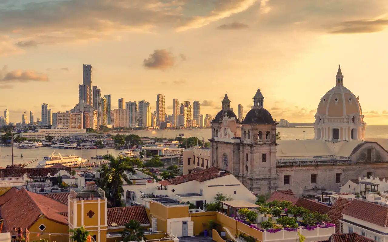 skyline of cartagena de indias colombia